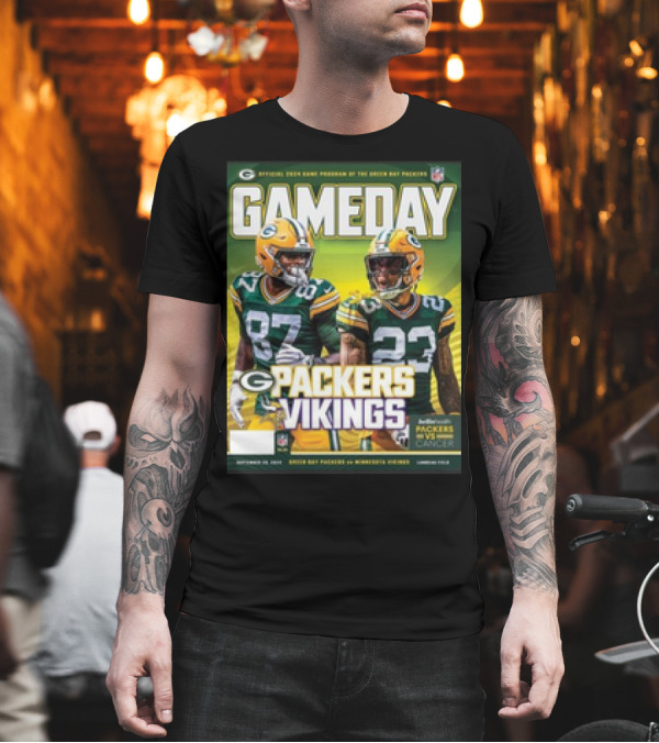 Gameday Packers Vikings September 28 2024 Lambeau Field T-Shirt