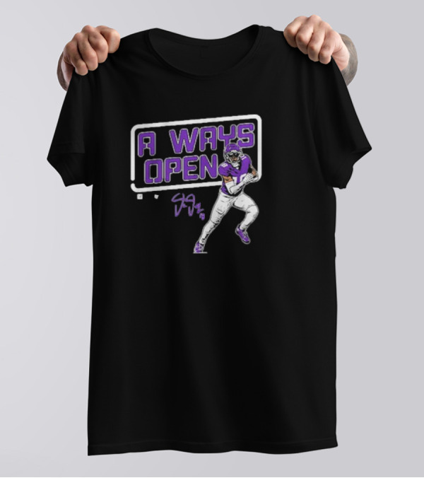 Justin Jefferson Always Open Football Player Signature T-Shirt