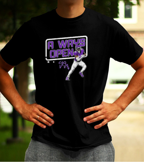 Justin Jefferson Always Open Football Player Signature T-Shirt