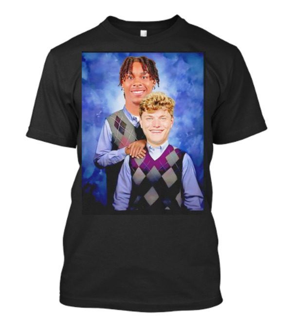 Justin Jefferson JJ McCarthy Minnesota Vikings Step Brothers Football Comedy Crossover T-Shirt