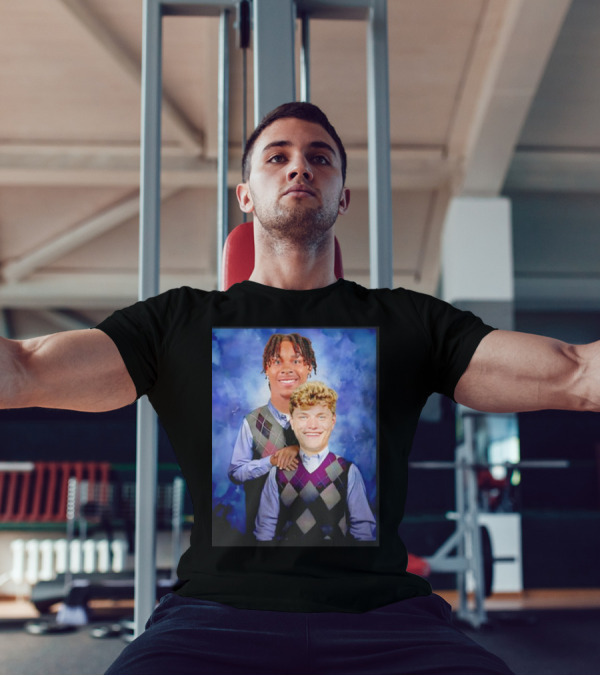 Justin Jefferson JJ McCarthy Minnesota Vikings Step Brothers Football Comedy Crossover T-Shirt