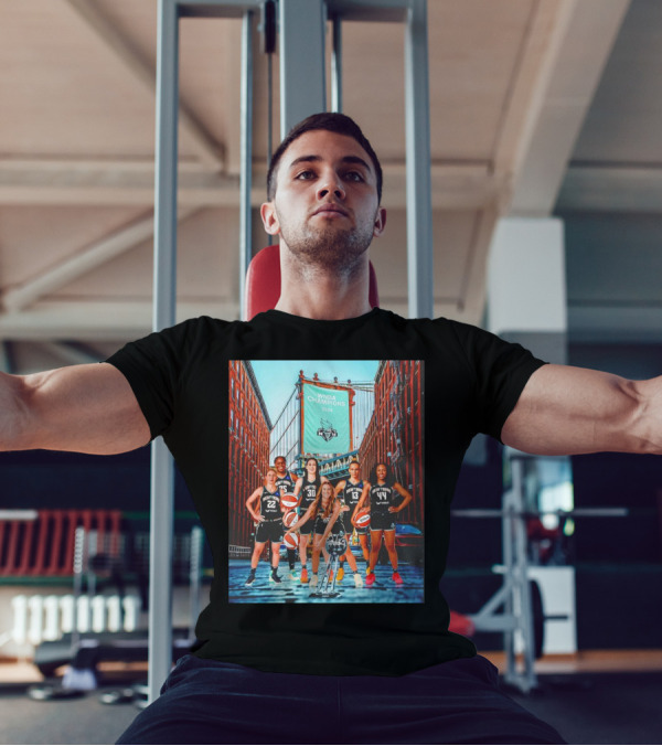 New York Liberty WNBA Champions 2024 Brooklyn Bridge T-Shirt