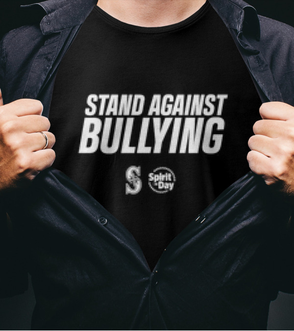 Stand Against Bullying Spirit Day S Seattle Mariners T-Shirt