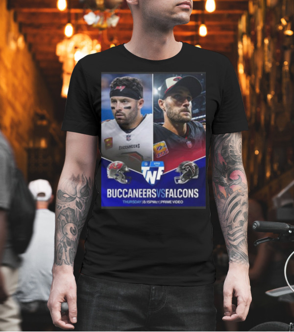 Buccaneers Vs Falcons Thursday Night Football Prime Video Matchup T-Shirt