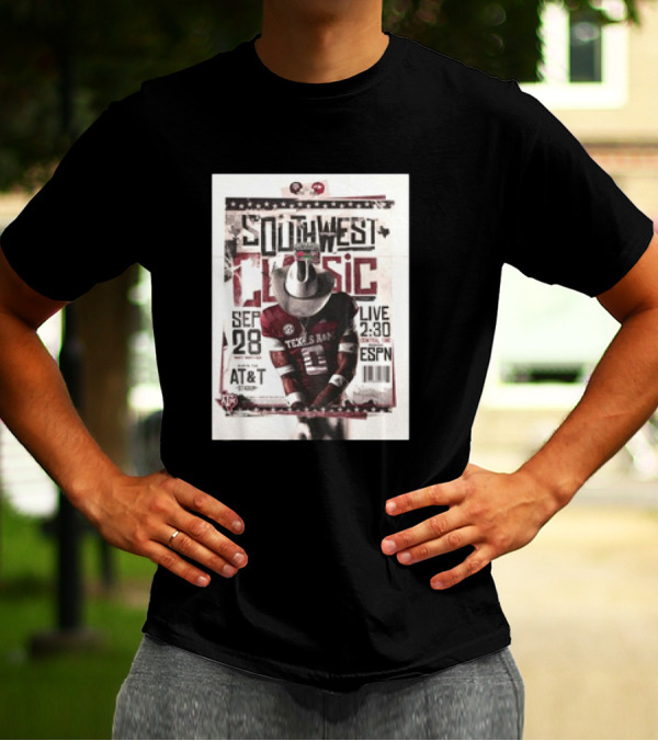 Southwest Classic Texas A&M Aggies Vs Arkansas Razorbacks September 28 Live 2:30 On ESPN T-Shirt