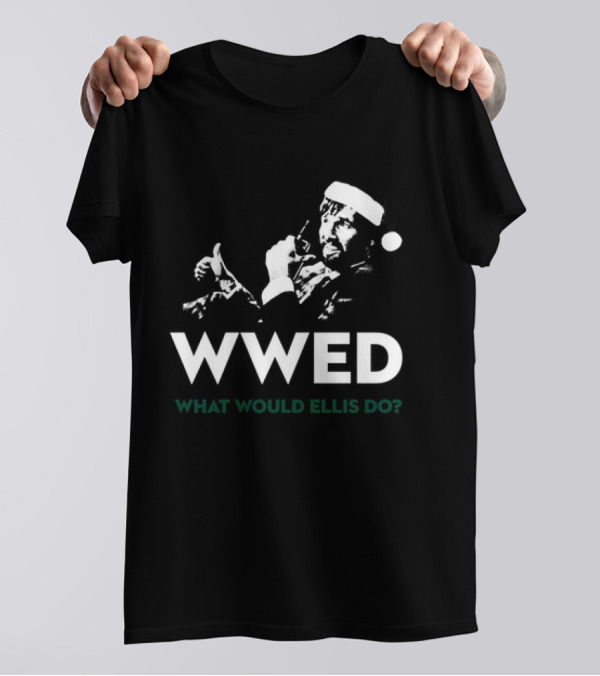 WWED What Would Ellis Do Christmas Edition Santa Hat T-Shirt
