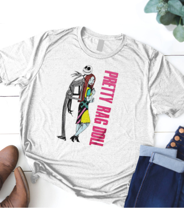Jack And Sally Pretty Rag Doll Pretty Woman T-Shirt