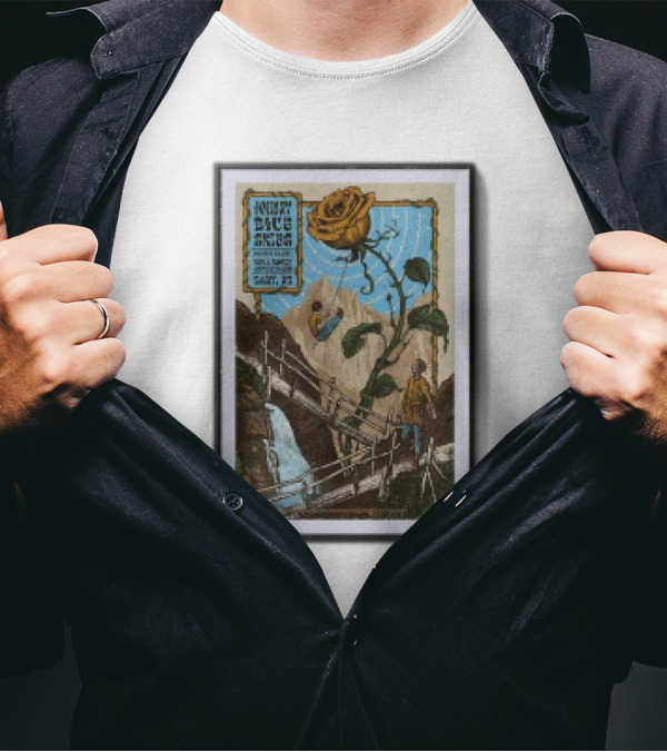 Johny Blues Skies October 22 2024 Koka Booth Amphitheatre Cary NG Rose Bridge Mountain Event T-Shirt