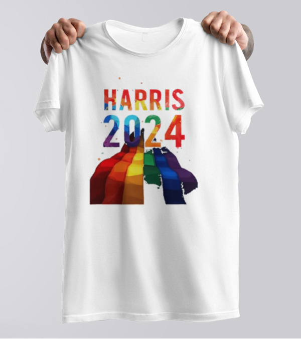 Harris 2024 Pride Colorful T-Shirt