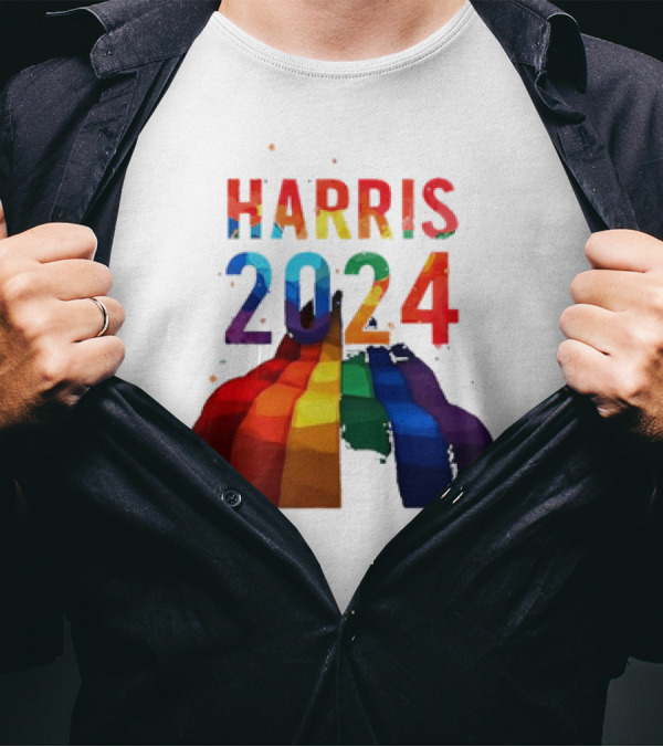 Harris 2024 Pride Colorful T-Shirt