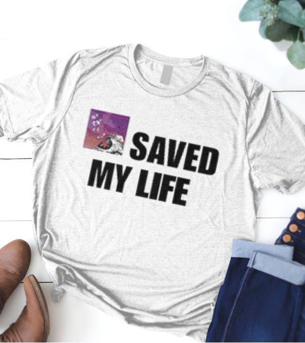 Kanye West Saved My Life Mr. Goofy Ahh Astronaut Motif T-Shirt