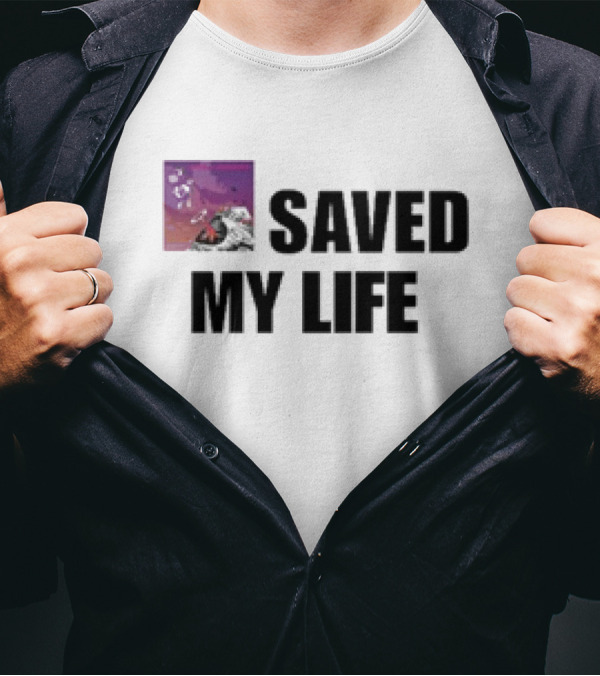 Kanye West Saved My Life Mr. Goofy Ahh Astronaut Motif T-Shirt