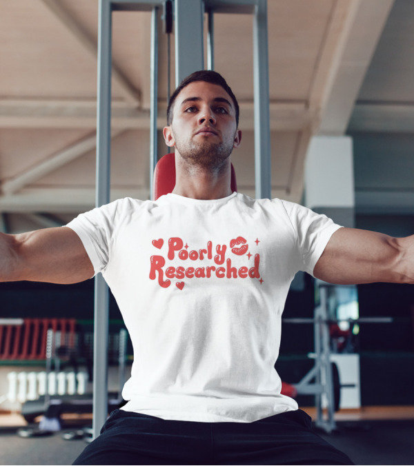 Poorly Researched Lips Hearts And Stars T-Shirt