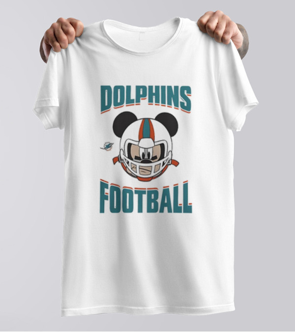Miami Dolphins Football Mickey Mouse Helmet 2024 Season T-Shirt