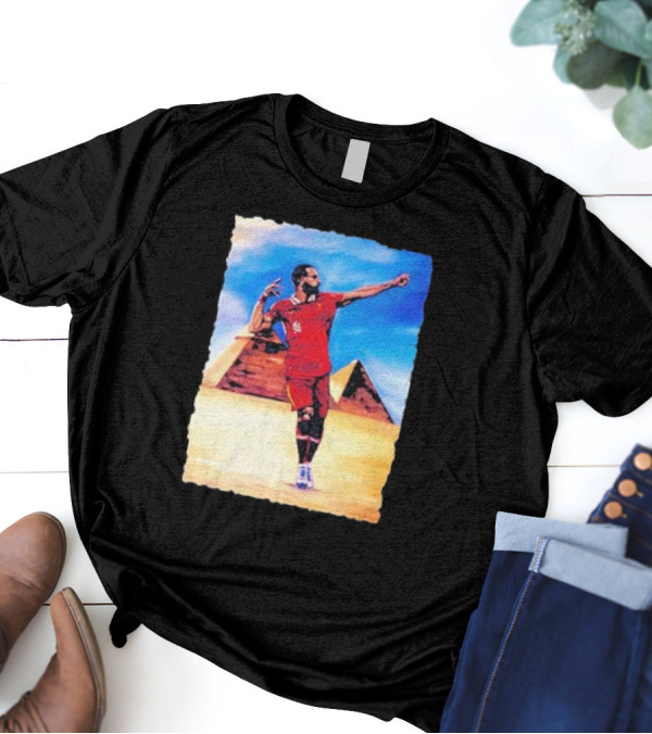 Mohamed Salah Egyptian Pyramid King Soccer Legend T-Shirt