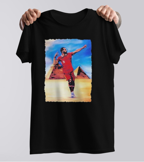 Mohamed Salah Egyptian Pyramid King Soccer Legend T-Shirt