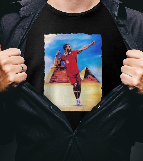 Mohamed Salah Egyptian Pyramid King Soccer Legend T-Shirt
