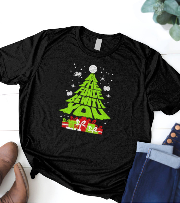 Star Wars May The Force Be With You Christmas Tree T-Shirt