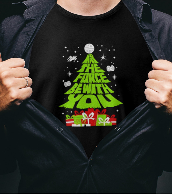 Star Wars May The Force Be With You Christmas Tree T-Shirt