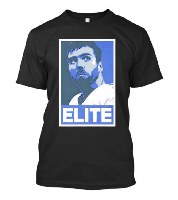Joe Flacco ELITE Poster Style Blue T-Shirt