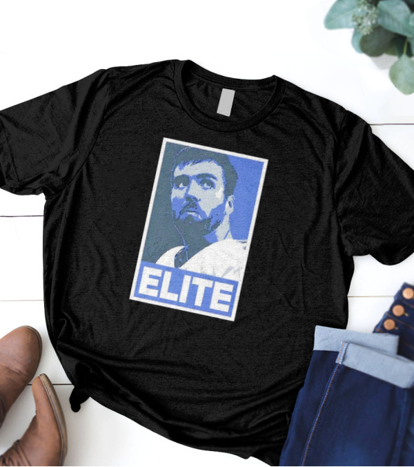 Joe Flacco ELITE Poster Style Blue T-Shirt
