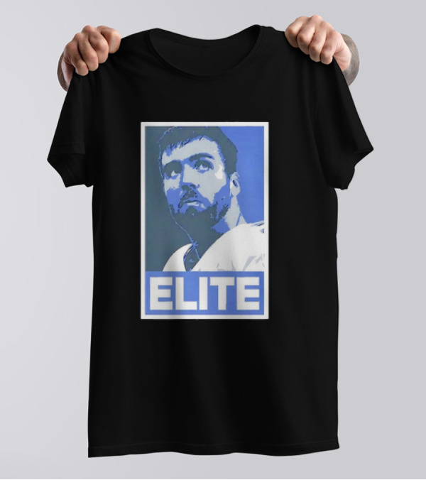 Joe Flacco ELITE Poster Style Blue T-Shirt