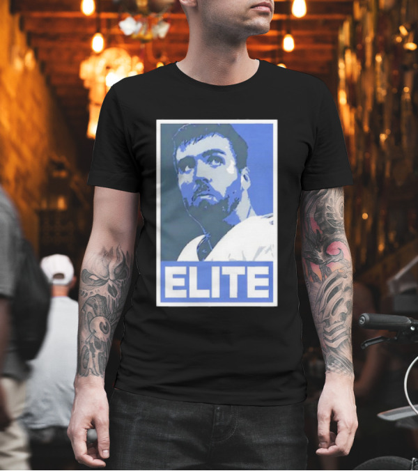 Joe Flacco ELITE Poster Style Blue T-Shirt