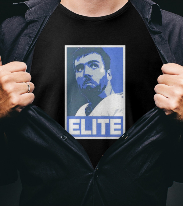 Joe Flacco ELITE Poster Style Blue T-Shirt