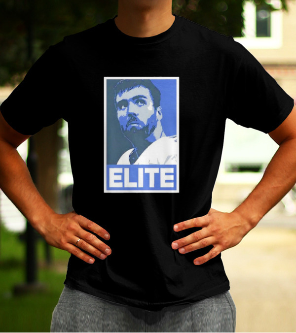 Joe Flacco ELITE Poster Style Blue T-Shirt