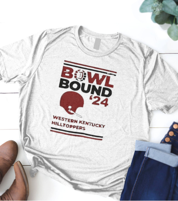 Western Kentucky Hilltoppers Bowl Bound '24 Football Helmet T-Shirt
