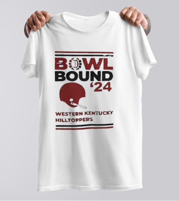 Western Kentucky Hilltoppers Bowl Bound '24 Football Helmet T-Shirt