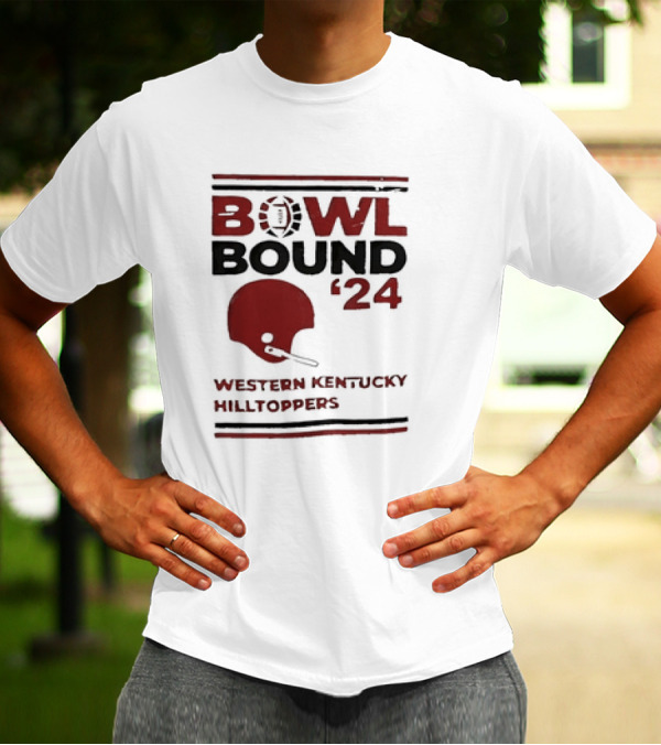 Western Kentucky Hilltoppers Bowl Bound '24 Football Helmet T-Shirt
