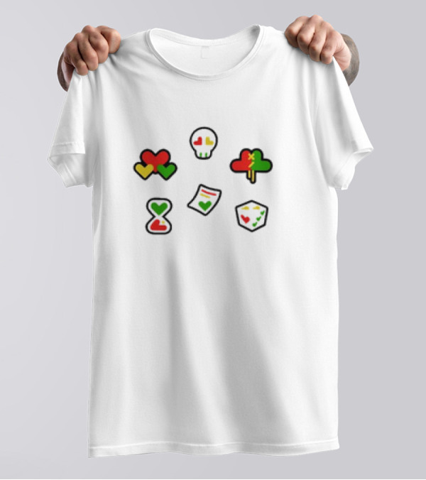 Wild Life Grian 2024 Life Heart Skull Tree Icons T-Shirt