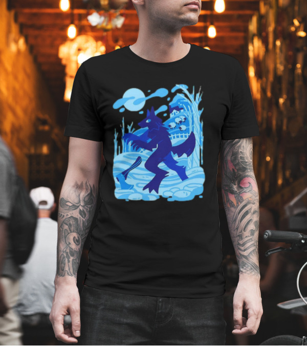 Werewolf Under The Winter Moon T-Shirt