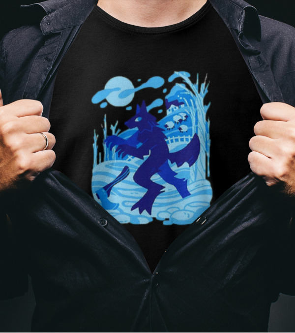 Werewolf Under The Winter Moon T-Shirt