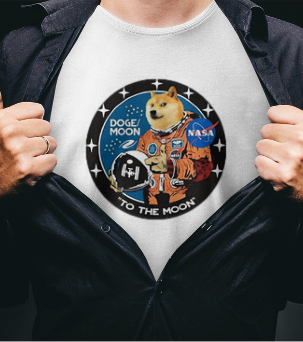 DOGE Moon NASA Astronaut Dogecoin To The Moon T-Shirt