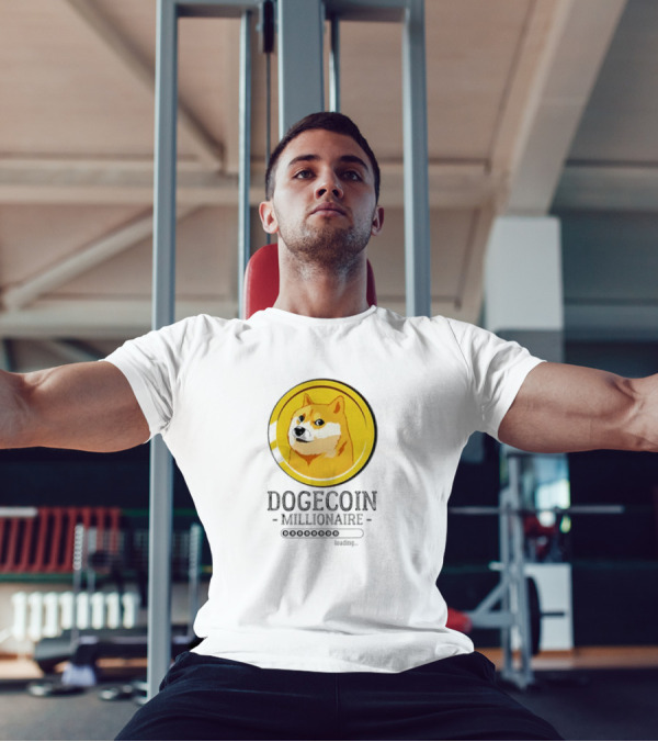Dogecoin Millionaire Loading Hodl Doge Coin Crypto Meme T-Shirt