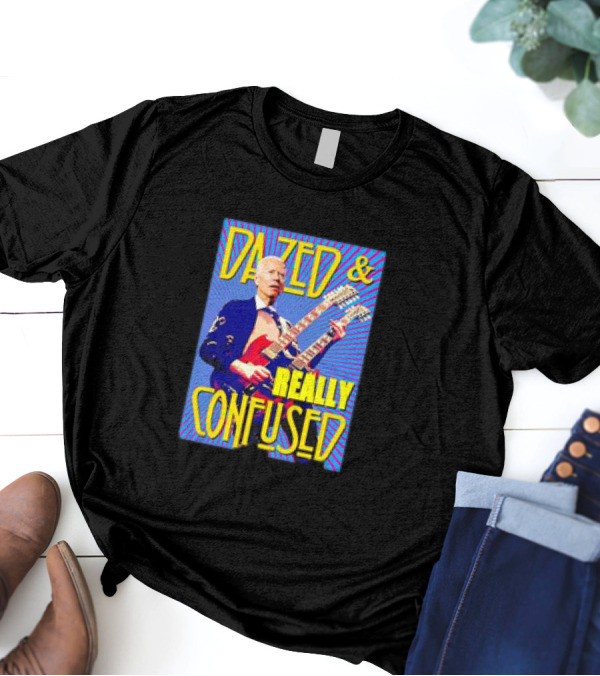Dazed And Really Confused Joe Biden Double Guitar T-Shirt