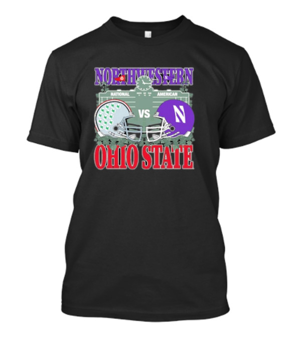 Northwestern Wildcats Vs Ohio State Buckeyes National American Football Series Wrigley Field T-Shirt