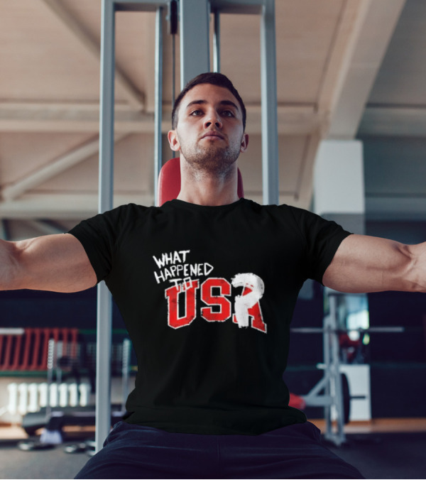 What Happened To USA Red Lettering T-Shirt