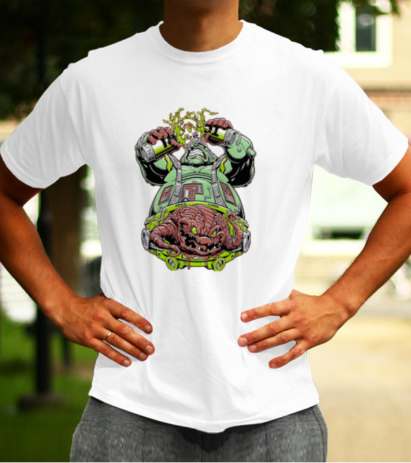 Krang Teenage Mutant Ninja Turtles Android Attack Comic T-Shirt