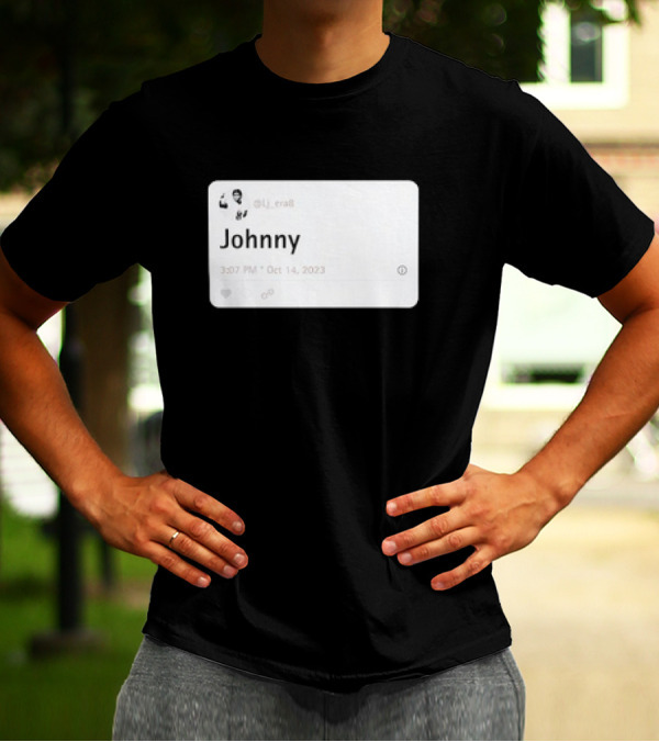 Lamar Jackson @lj_era8 Johnny Tweet NFL Football Baltimore Ravens Fan T-Shirt
