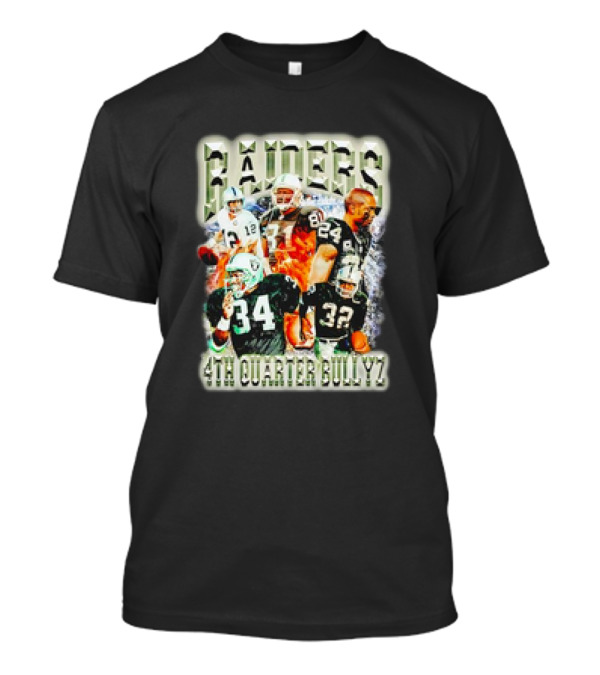 Raiders 4th Quarter Bullyz Football Players Montage T-Shirt