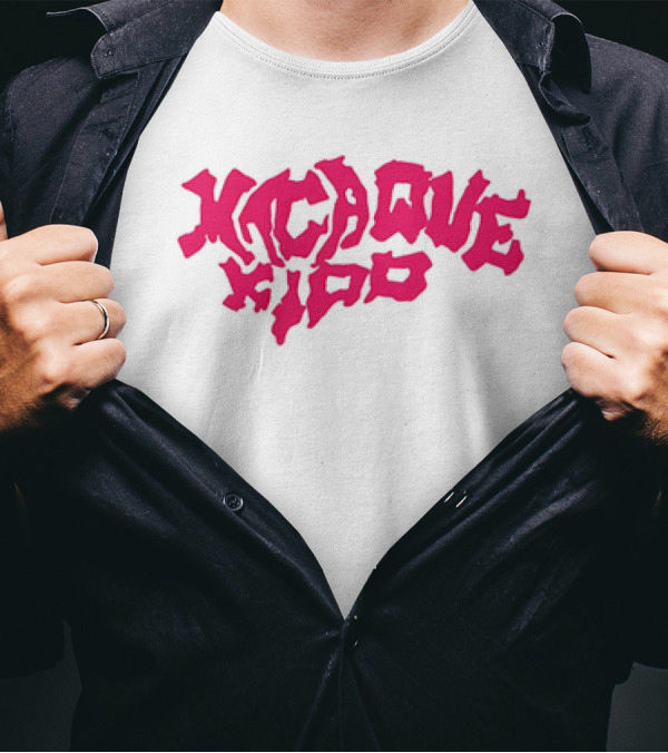 Macaque Kido Bold Pink Text T-Shirt