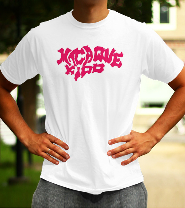 Macaque Kido Bold Pink Text T-Shirt