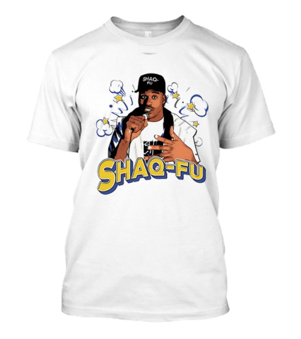 SHAQ-FU 2024 Shaquille O'Neal Vintage Style Retro Comic Hip Hop Pose T-Shirt