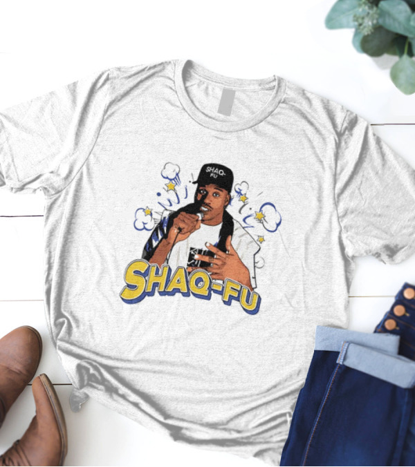 SHAQ-FU 2024 Shaquille O'Neal Vintage Style Retro Comic Hip Hop Pose T-Shirt