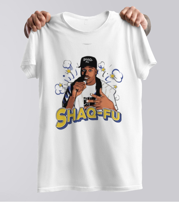 SHAQ-FU 2024 Shaquille O'Neal Vintage Style Retro Comic Hip Hop Pose T-Shirt