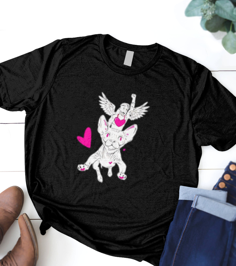 Love Doug Sphinx Angel And Cat With Hearts T-Shirt