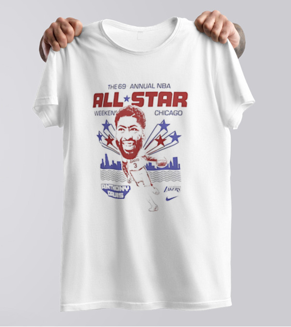 The 69th Annual NBA All-Star Weekend Chicago Anthony Davis Los Angeles Lakers T-Shirt